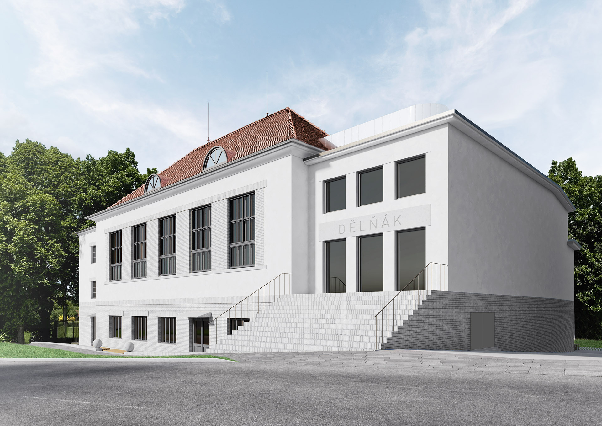 vizualizace exterieru z ulice